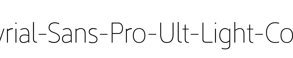 Kyrial-Sans-Pro-Ult-Light-Cond