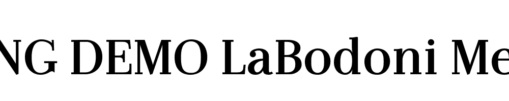  DEMO LaBodoni MediumNum