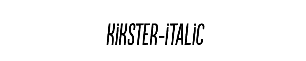 Kikster-italic