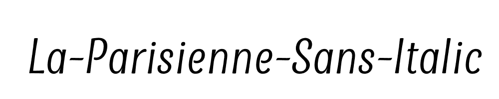 La-Parisienne-Sans-Italic