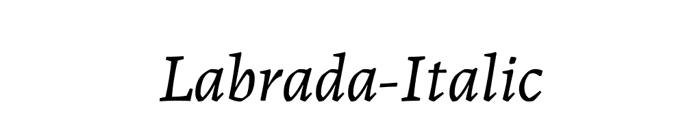 Labrada-Italic