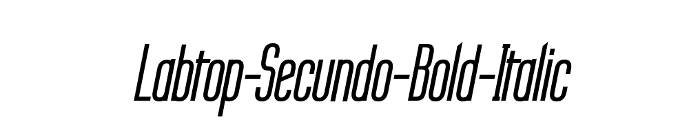 Labtop-Secundo-Bold-Italic