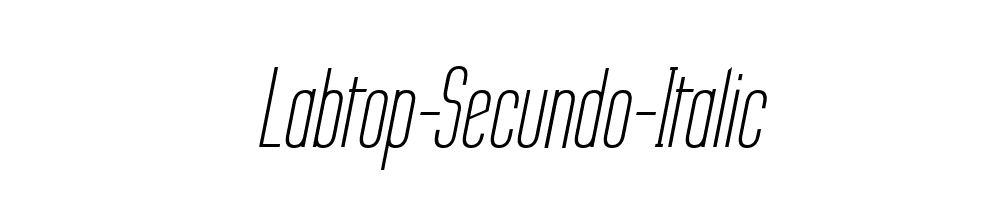 Labtop-Secundo-Italic