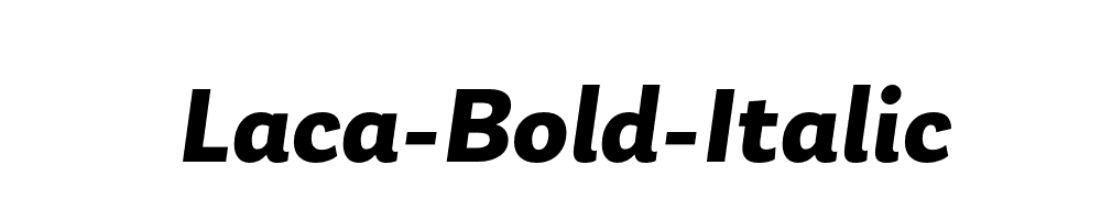 Laca-Bold-Italic