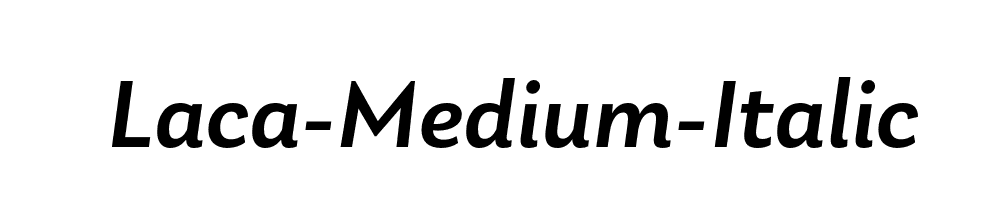 Laca-Medium-Italic