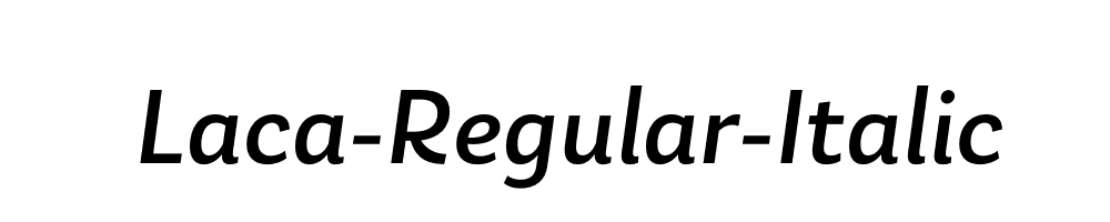 Laca-Regular-Italic