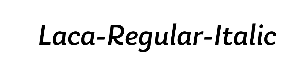 Laca-Regular-Italic