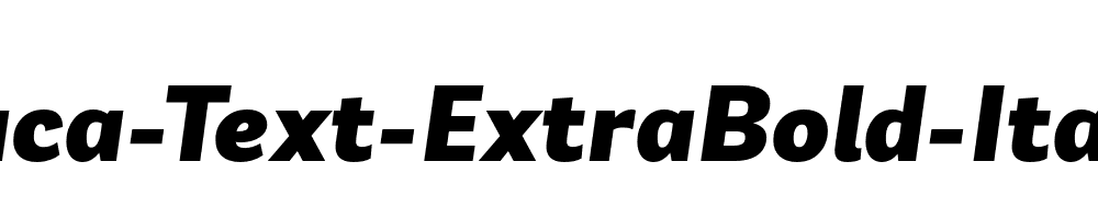 Laca-Text-ExtraBold-Italic