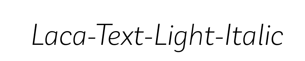 Laca-Text-Light-Italic