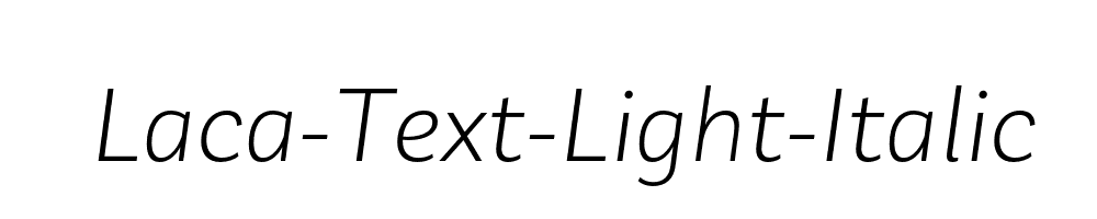 Laca-Text-Light-Italic