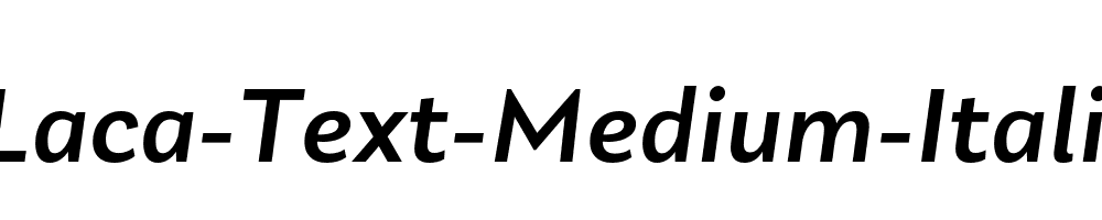 Laca-Text-Medium-Italic