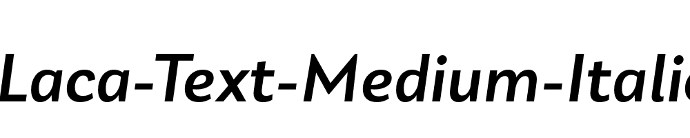 Laca-Text-Medium-Italic