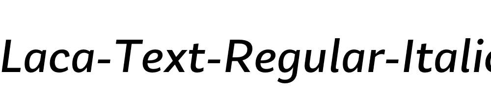 Laca-Text-Regular-Italic