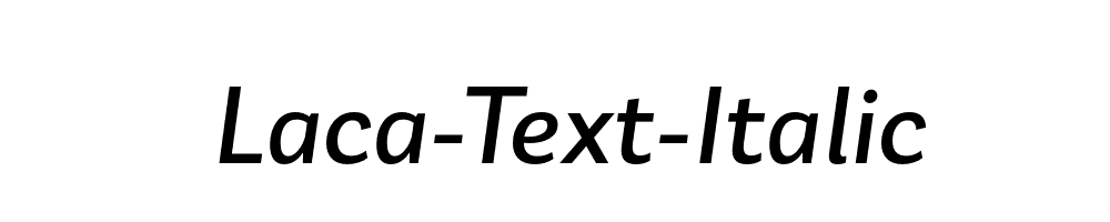 Laca-Text-Italic