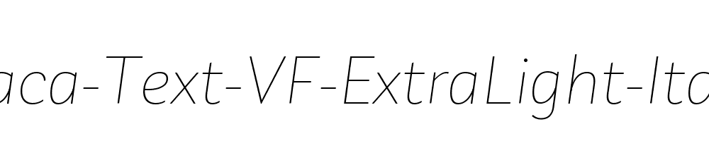 Laca-Text-VF-ExtraLight-Italic