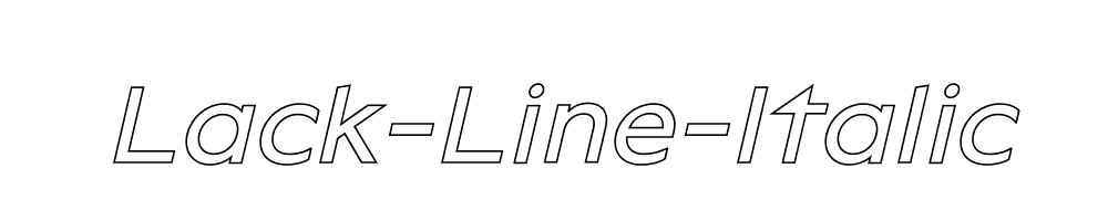 Lack-Line-Italic