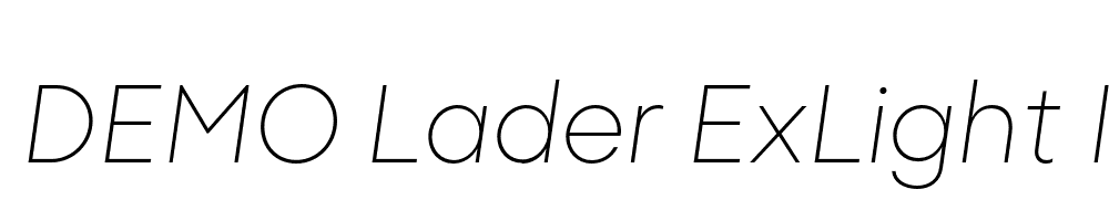 FSP DEMO Lader ExLight Italic