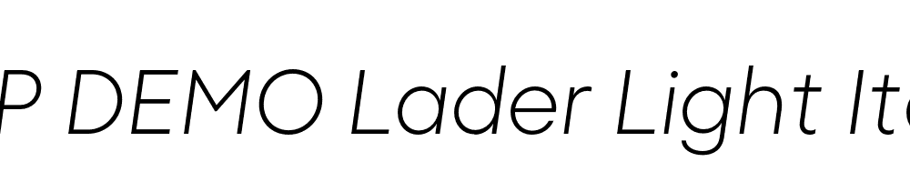 FSP DEMO Lader Light Italic