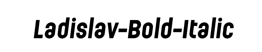 Ladislav-Bold-Italic