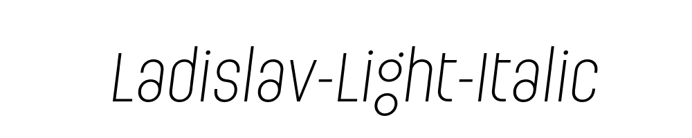 Ladislav-Light-Italic