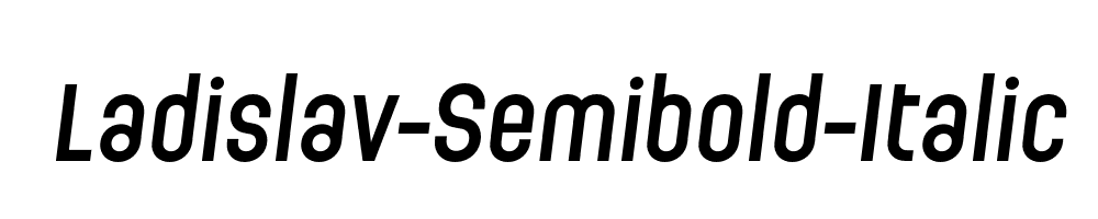 Ladislav-Semibold-Italic