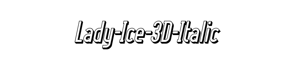 Lady-Ice-3D-Italic