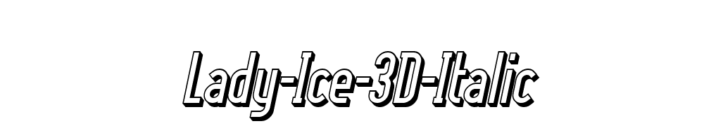 Lady-Ice-3D-Italic