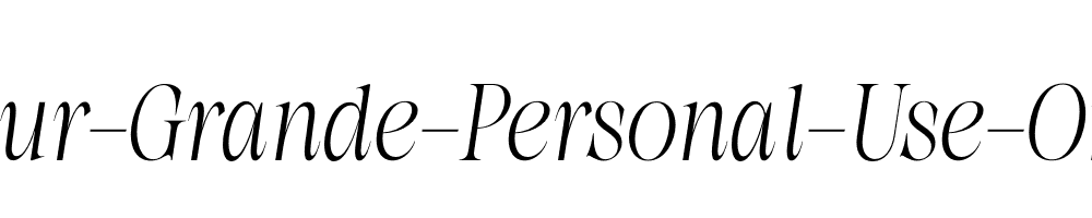 La-Fleur-Grande-Personal-Use-On-Italic