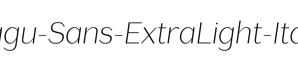 Lagu-Sans-ExtraLight-Italic