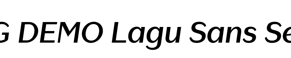  DEMO Lagu Sans SemiBold Italic