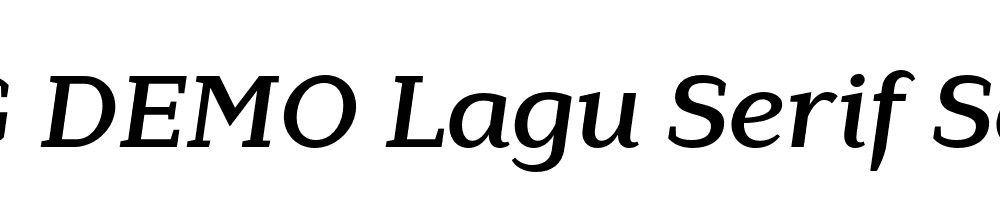  DEMO Lagu Serif SemiBold Italic