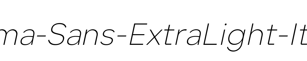 Lama-Sans-ExtraLight-Italic