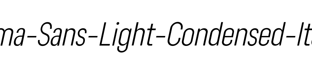 Lama-Sans-Light-Condensed-Italic