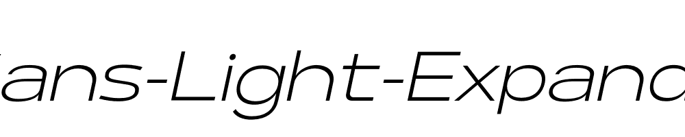 Lama-Sans-Light-Expanded-Italic