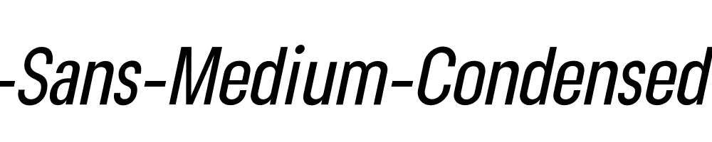 Lama-Sans-Medium-Condensed-Italic