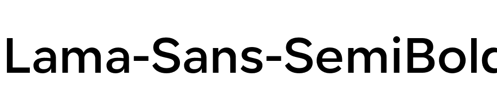 Lama-Sans-SemiBold