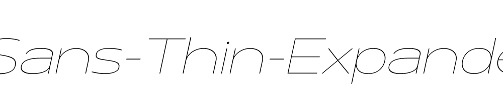 Lama-Sans-Thin-Expanded-Italic