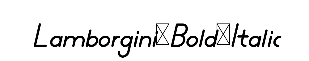 Lamborgini-Bold-Italic