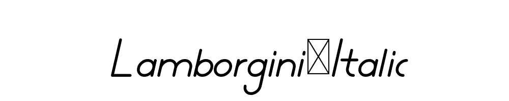 Lamborgini-Italic