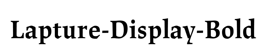 Lapture-Display-Bold