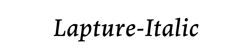 Lapture-Italic