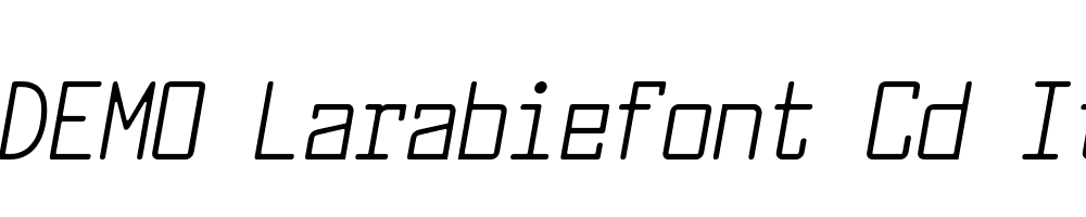 FSP DEMO Larabiefont Cd Italic