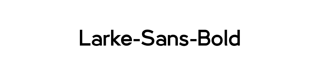 Larke-Sans-Bold