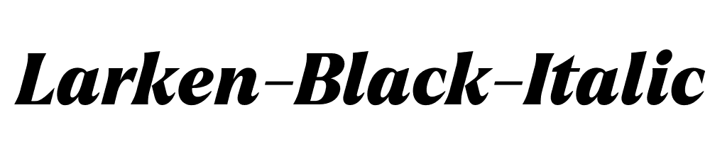 Larken-Black-Italic