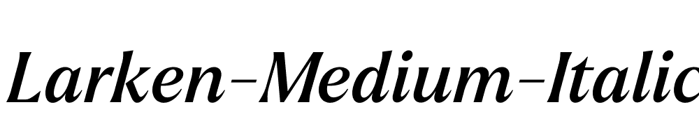 Larken-Medium-Italic