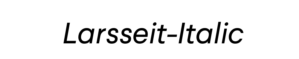 Larsseit-Italic