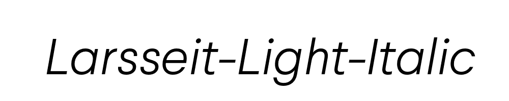 Larsseit-Light-Italic