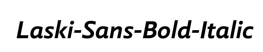 Laski-Sans-Bold-Italic