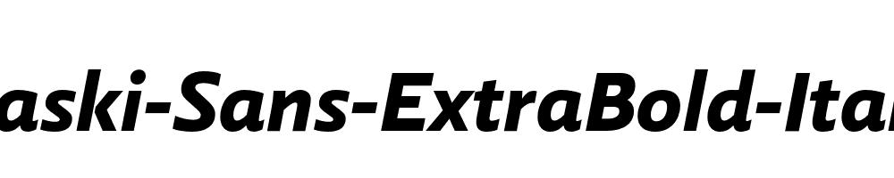 Laski-Sans-ExtraBold-Italic