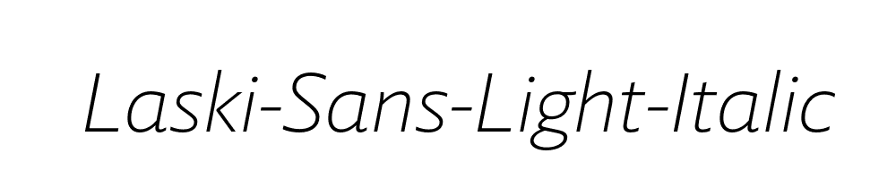 Laski-Sans-Light-Italic